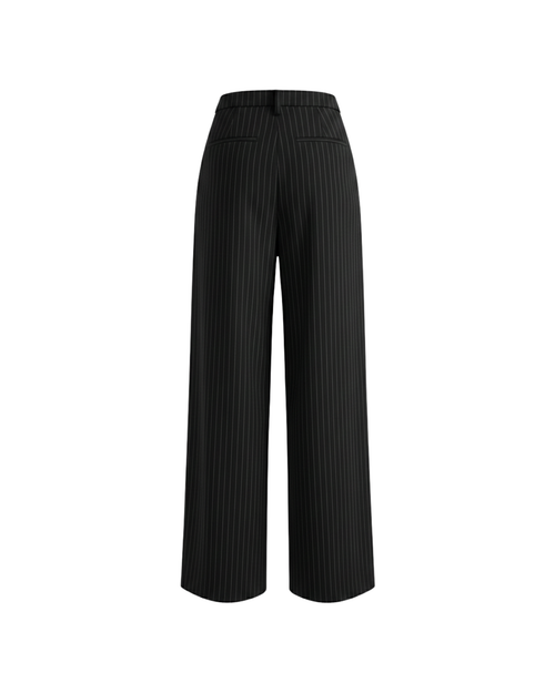 Black Striped Pants