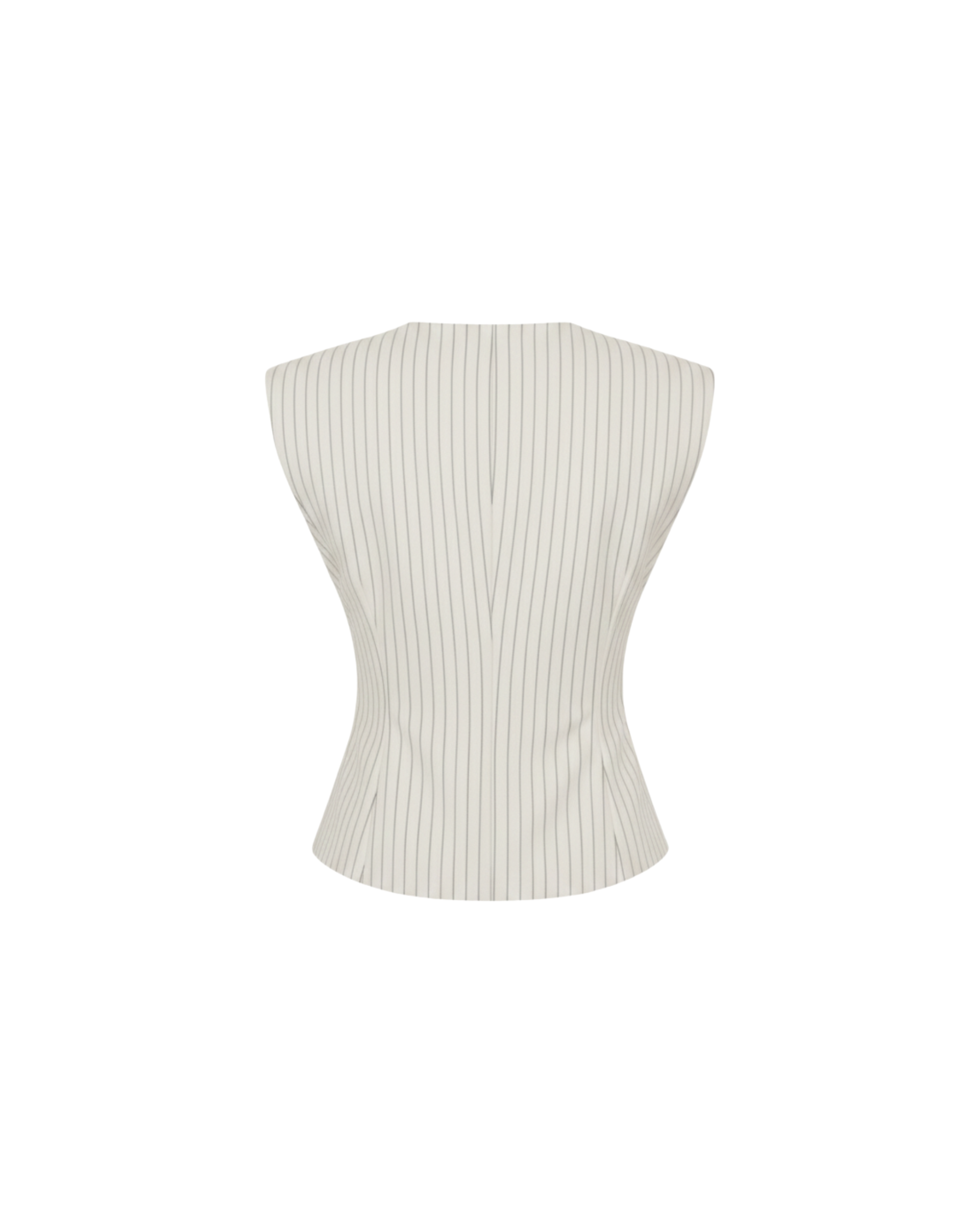 White Striped Top