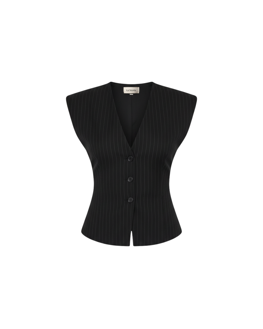 Black Striped Top