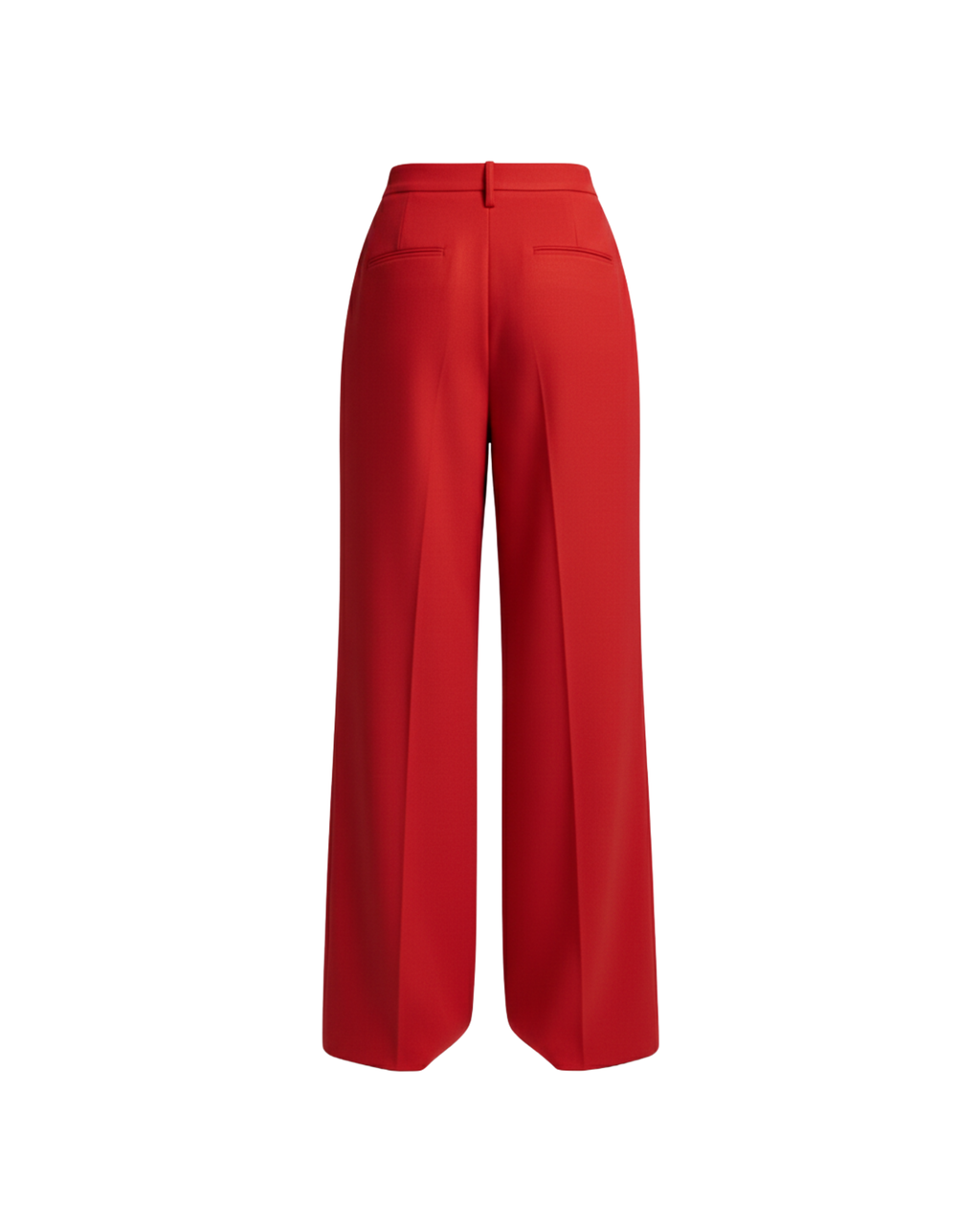 Red Solid Pants