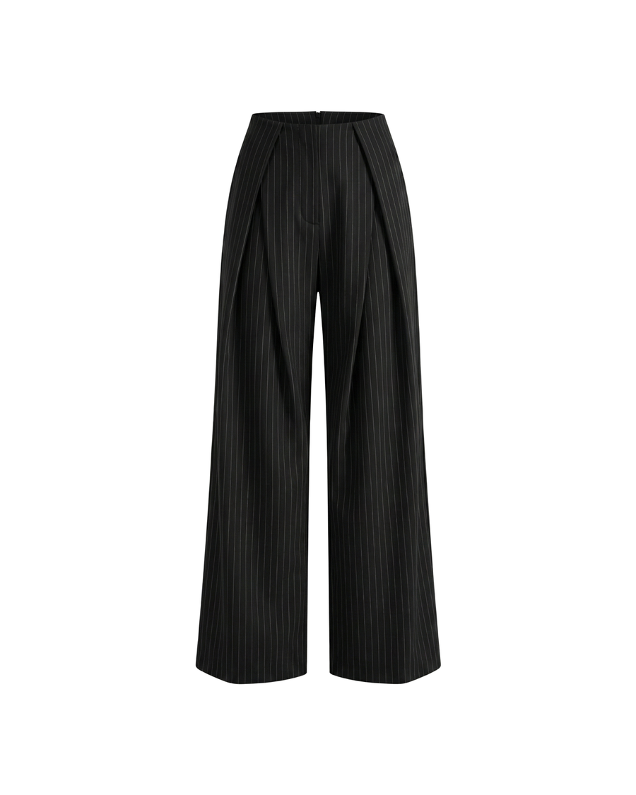 Black Striped Pants