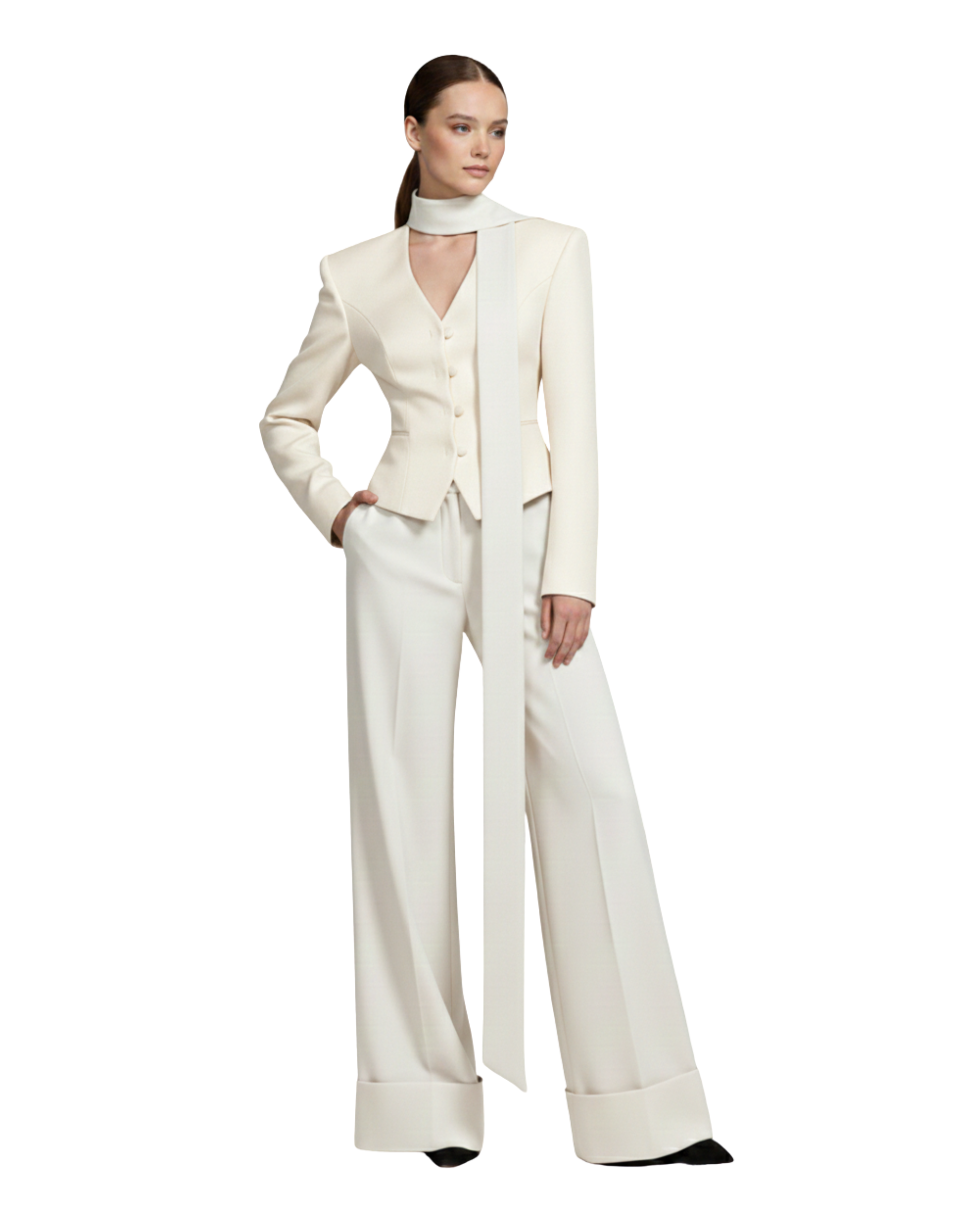 White Long Sleeve Set