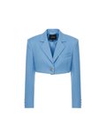 The Azure Vice Cropped Blazer