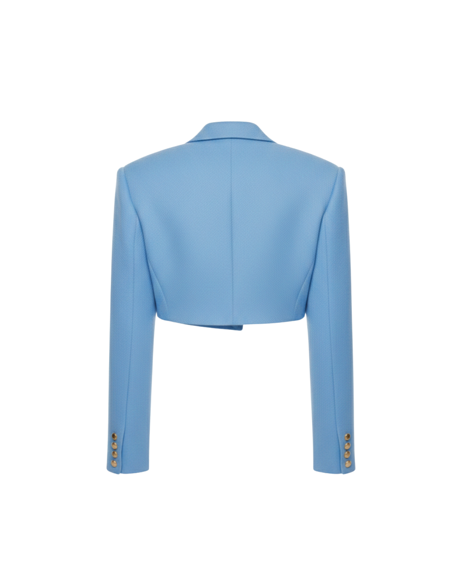 The Azure Vice Cropped Blazer