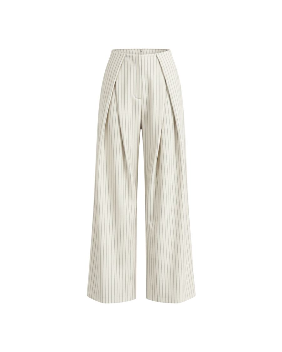 White Striped Pants